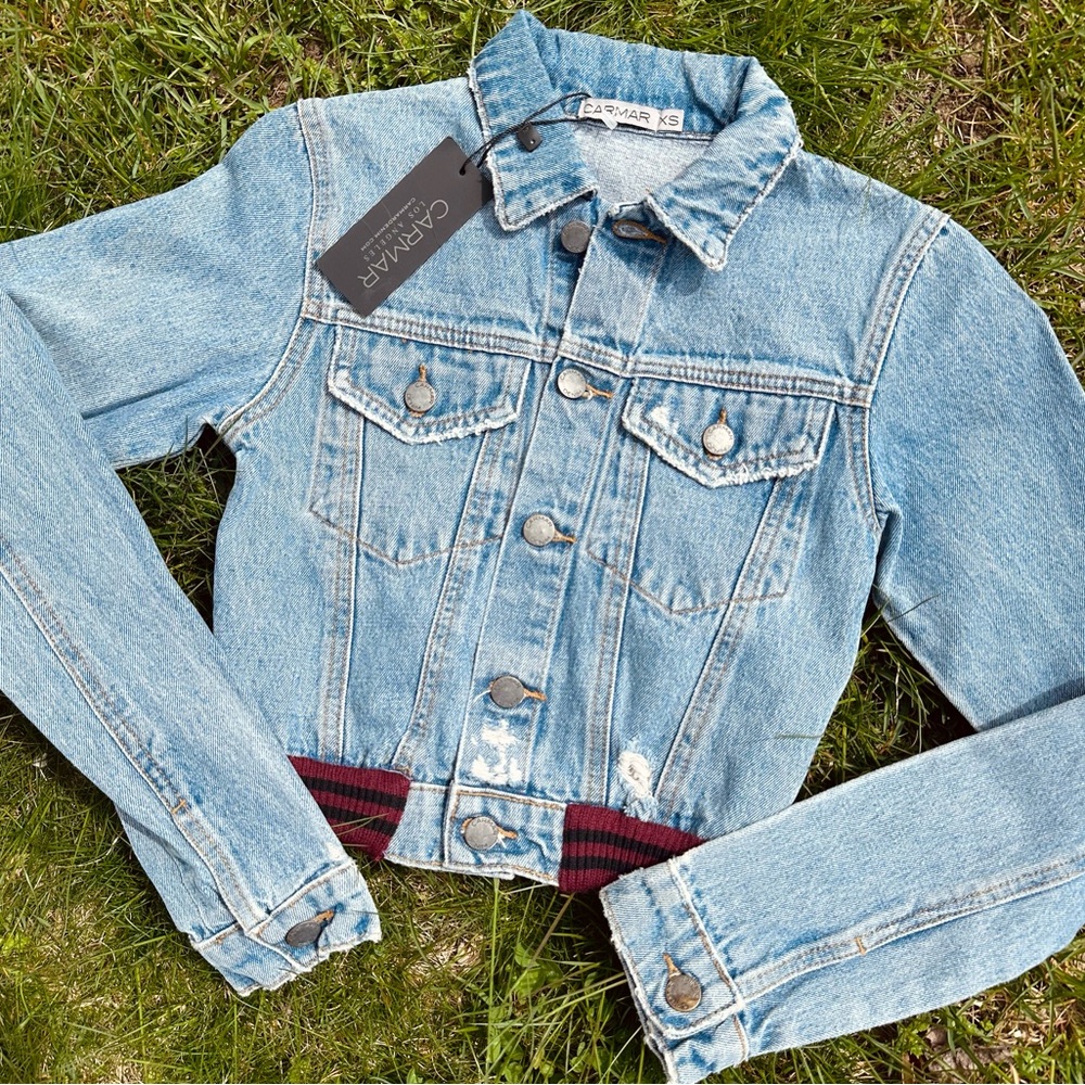 Carmar NWT Cropped Denim Jacket - Size XS